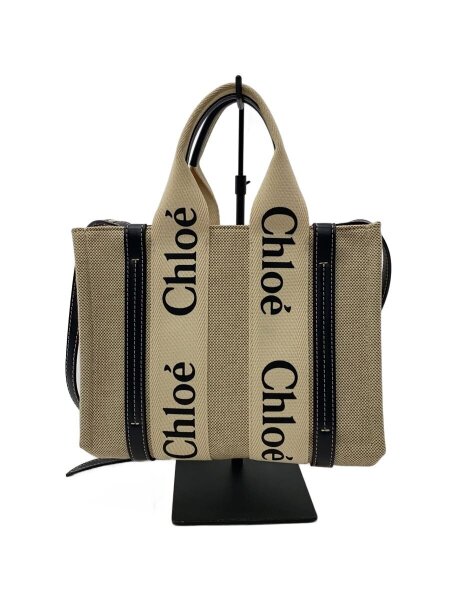 Chloe(クロエ) / woodyスモールトートバッグ/リネン/BEG/01227565 