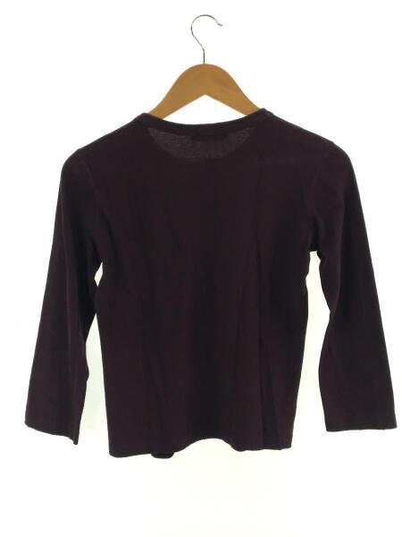 PRADA(プラダ) / 長袖Tシャツ/XS/コットン/ボルドー/クルーネック/胸