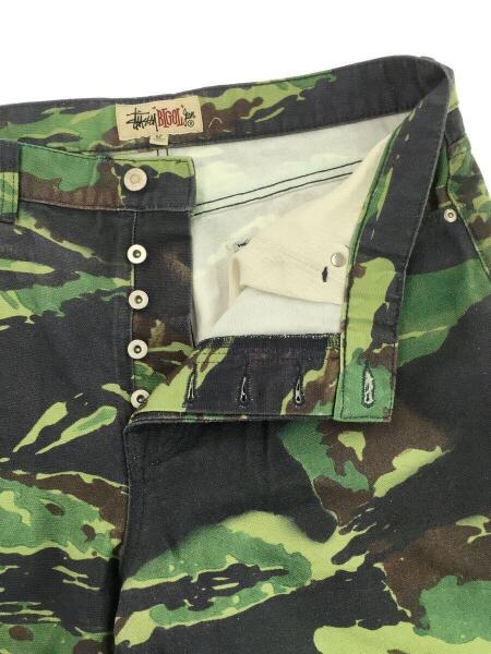STUSSY(ステューシー) / ストレートパンツ/32/コットン/GRN/カモフラ