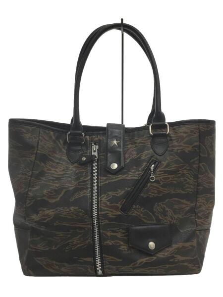 ショット トートバッグ カモフラ スタースタッズ キルティング Schott(ショット) / トートバッグ/レザー/マルチカラー/カモフラ/迷彩