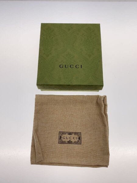 GUCCI(グッチ) / 2つ折り財布/--/BLK/総柄/メンズ/451266/GGレザー/蜂