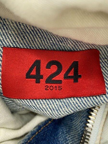 424(FourTwoFour) / デニムモッズコート/フド付きジャケット/マウンテンパーカ/L/コットン/IDG/無地// 424(FourTwoFour)(フォートゥーフォー) / デニムモッズコート/フド付き