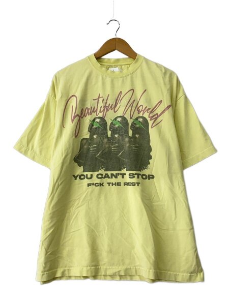 TAIN DOUBLE PUSH(タインダブルプッシュ) / Tシャツ/XL/コットン/YLW 