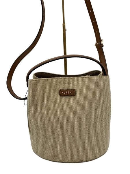 FURLA(フルラ) / ショルダーバッグ/キャンバス/BEG/無地 | 中古品の 