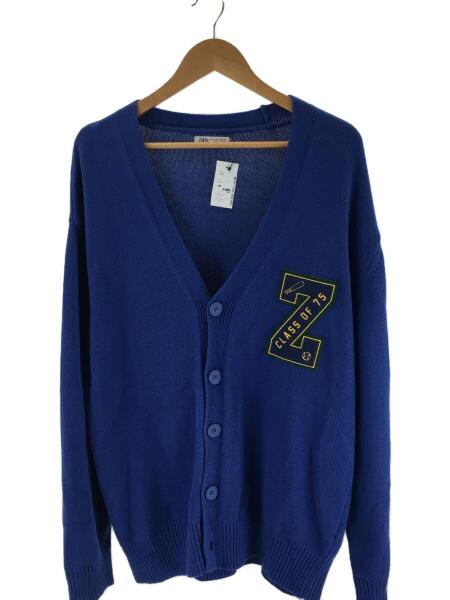 ZARA(ザラ) / カーディガン(厚手)/L/コットン/BLU/無地 | 古着の販売 