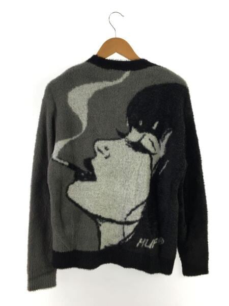 HUF(ハフ) / カーディガン(厚手)/M/ナイロン/GRY/無地/KN00391 | 古着