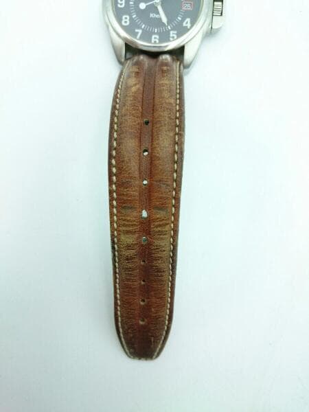 HAMILTON(ハミルトン) / クォーツ腕時計/アナログ/レザー/BLK/BRW/6301