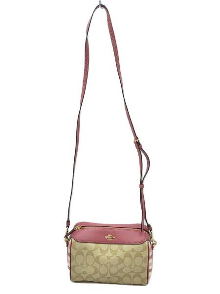 COACH(コーチ) / ショルダーバッグ/--/BEG/F76630/シグネチャー/ピンク