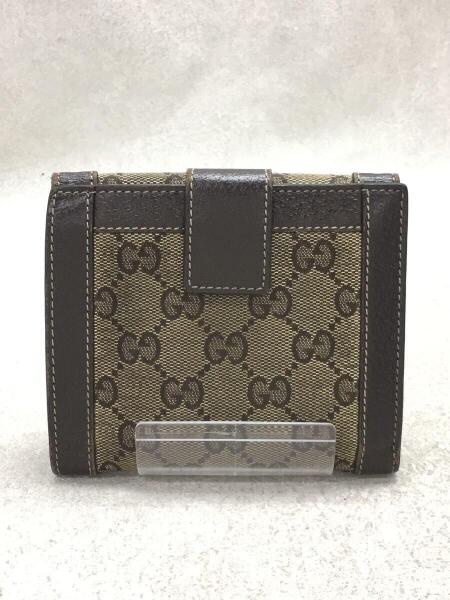 GUCCI(グッチ) / 154162・1147/3つ折り財布/キャンバス/BEG/総柄/GG
