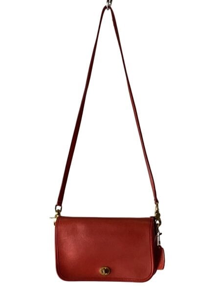 COACH(コーチ) / ショルダーバッグ/レザー/RED/無地/044/オールド