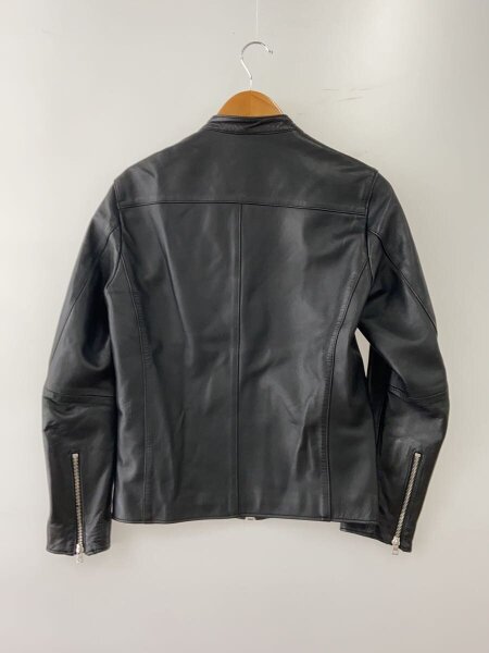 LIDnM シングルライダースジャケット S ブラック LIDnM ラムレザー