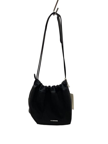 早い者勝ち！値下げ中JIL SANDER ブラック ショルダーバッグ 保存袋付き JIL SANDER(ジルサンダー) / ショルダーバッグ/キャンバス/ブラック