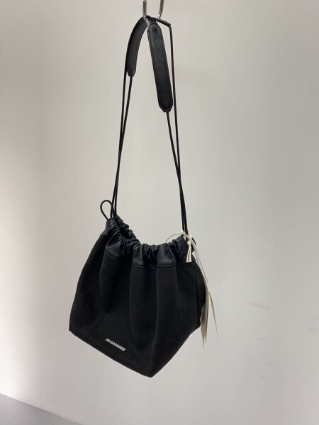 JIL SANDER(ジルサンダー) / ショルダーバッグ/キャンバス/ブラック