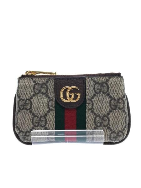 GUCCI グッチ　GG柄 ケース 小銭入れ 金具 GUCCI レザー コインケース総柄 グッチGG柄