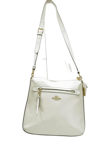 COACH(コーチ) / ショルダーバッグ/レザー/クリーム/無地/f34823 