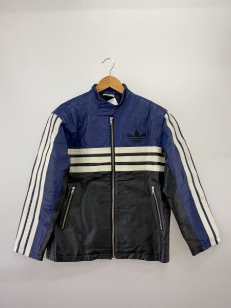adidas(アディダス) / レザージャケット・ブルゾン/M/羊革/BLU/AA-7115 adidas(アディダス) / レザージャケット・ブルゾン/M/羊革/BLU/AA-7115