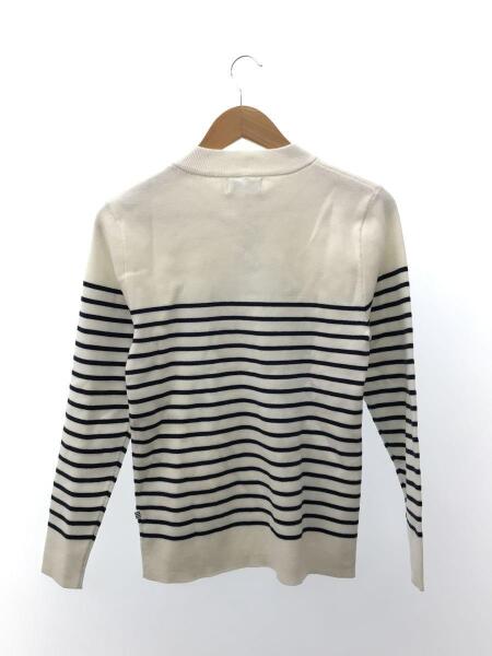 PETIT BATEAU(プチバトー) / セーター(厚手)/S/コットン/WHT/ボーダー 