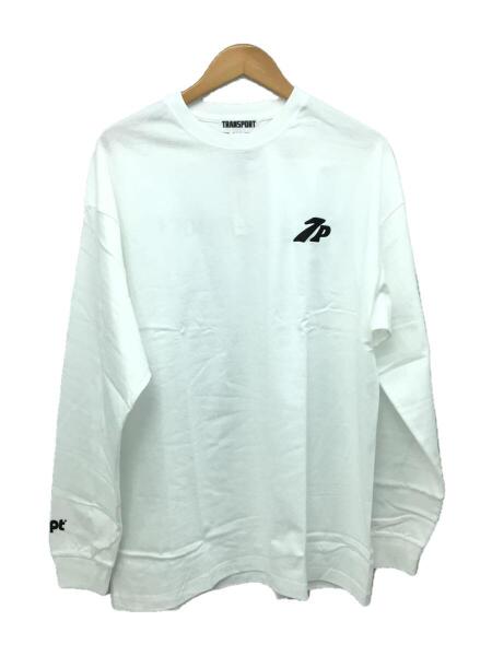 TRANSPORT(トランスポート) / 長袖Tシャツ/XXL/コットン/WHT/TSZ-0044 