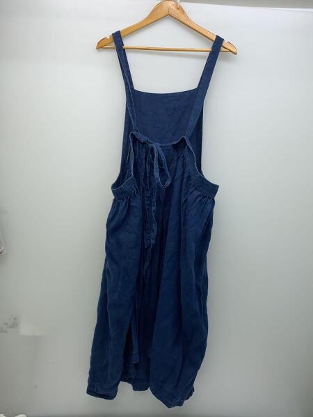 新品nest robe インディゴブルージャンパースカートエプロンワンピース  