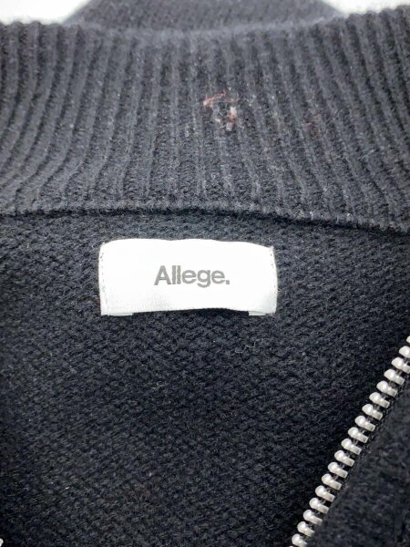 ALLEGE(アレッジ) / セーター(厚手)/4/ウール/BLK/無地/AL21W-KN01 