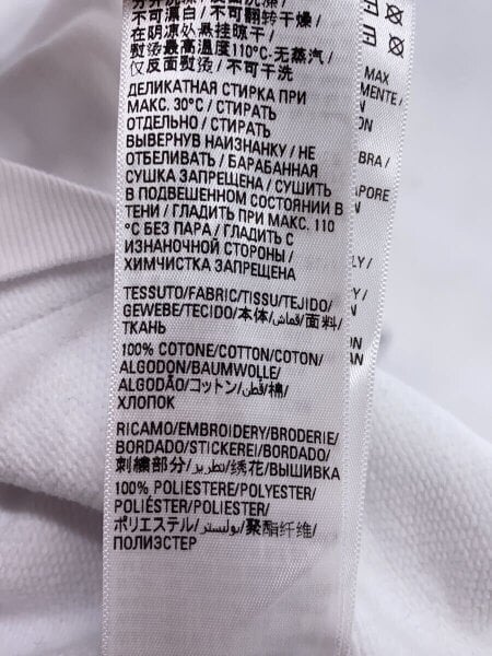 バレンシアガ フード付きパーカー ホワイト/グレー サイズ2 送料込】BALENCIAGA☆Luxury ジップアップフーディ (BALENCIAGA