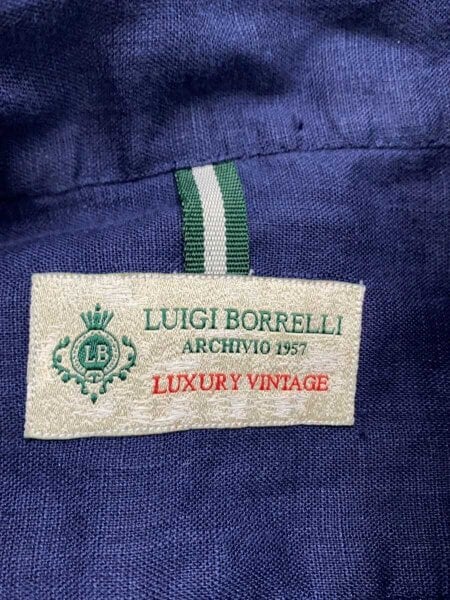 LUIGI BORRELLI(ルイジボレッリ) / 長袖シャツ/S/リネン/NVY// | 古着