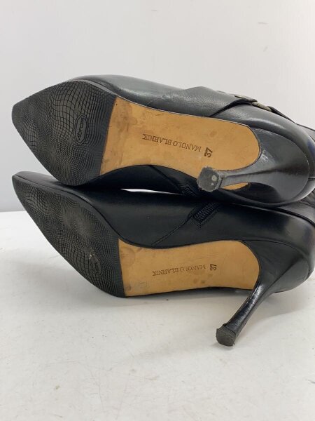 MANOLO BLAHNIK(マノロブラニク) / ショートブーツ/37/BLK | 中古品の