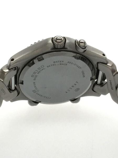 SEIKO(セイコー) / クォーツ腕時計/アナログ/チタン/SLV/SS/7T52-6A60 
