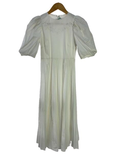 CELFORD / 半袖ワンピース/36/ポリエステル/IVO/無地/CWFO232005 CELFORD(セルフォード) / 半袖ワンピース/36/ポリエステル/WHT/無地