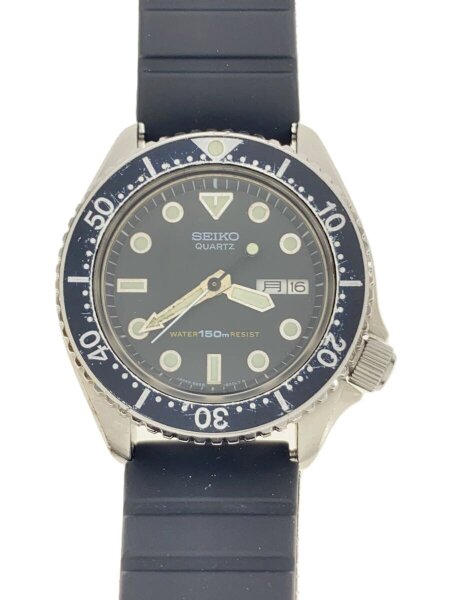 SEIKO(セイコー) / クォーツ腕時計/アナログ/ラバー/BLK/6458-6000 