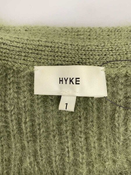 HYKE(ハイク) / カーディガン(厚手)/1/モヘア/GRN/無地/212-11231
