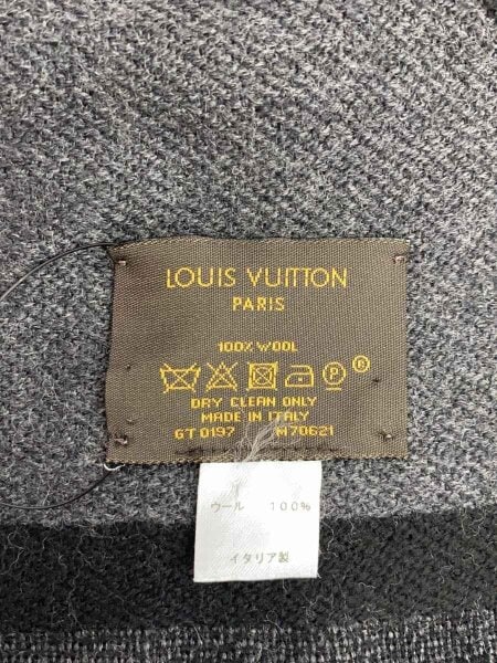 LOUIS VUITTON / エシャルプ・カレッジLVリーグ_BLK/ウール/BLK/メンズ LOUIS VUITTON(ルイヴィトン) / エシャルプ・カレッジLVリーグ_BLK