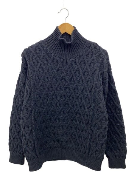 AURALEE(オーラリー) / HARD TWIST MERINO ARAN KNIT/3/ウール/BLK 