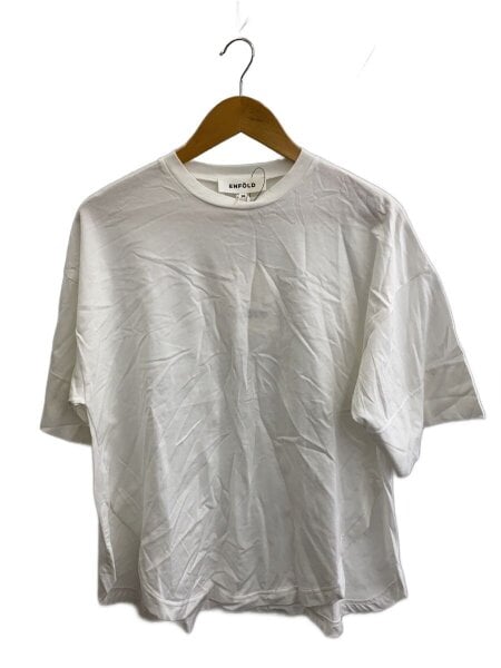 ENFOLD(エンフォルド) / Tシャツ/38/コットン/WHT/300GS780-1220