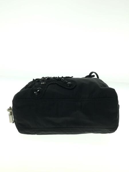 PRADA(プラダ) / ビジューデザイン/ハンドバッグ/ナイロン/BLK | 中古