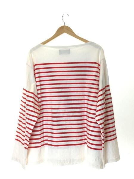 OUTIL バスクシャツ ボーダー レッド 3 ウティ ボートネック