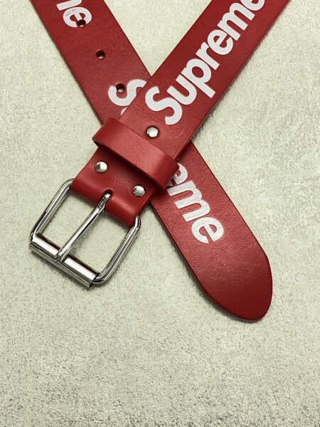 Supreme(シュプリーム) / □Repeat Leather Belt/ベルト/レザー/RED