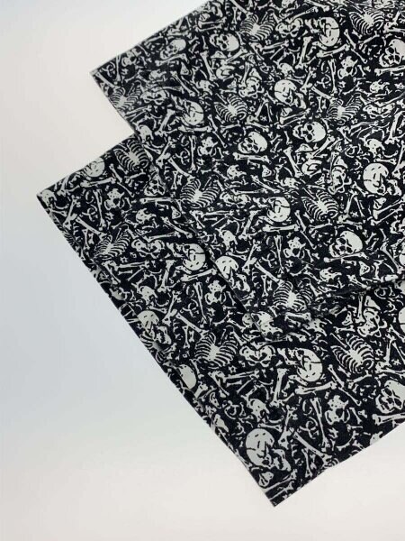 【美品】old stussy / 半袖シャツ M 白黒 総柄 USA製 90s STUSSY(ステューシー) / 90S/紺タグ/USA製スカル/半袖シャツ/S