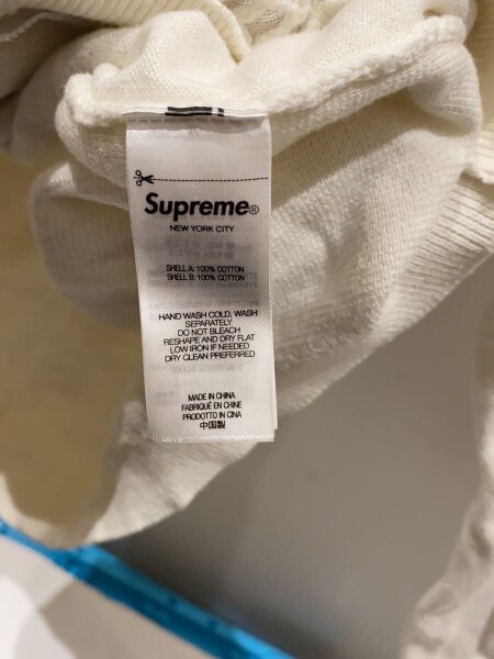 Supreme(シュプリーム) / 25SS/Crochet Zip Up Cardigan/L/シルク/WHT