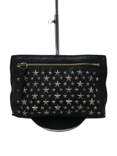 JIMMY CHOO(ジミーチュウ) / クラッチバッグ/レザー/BLK/スタッズ/角 