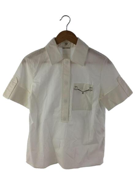 HERMES(エルメス) / 半袖ブラウス/36/コットン/WHT/2e0607dj/22ss/26 