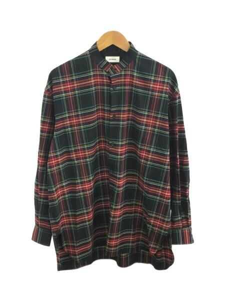 THE RERACS(ザリラクス) / 長袖シャツ/46/ウール/チェック/バンド 