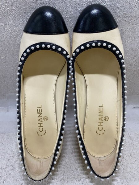 CHANEL(シャネル) / パンプス/34.5/CRM/レザー | 中古品の販売・通販