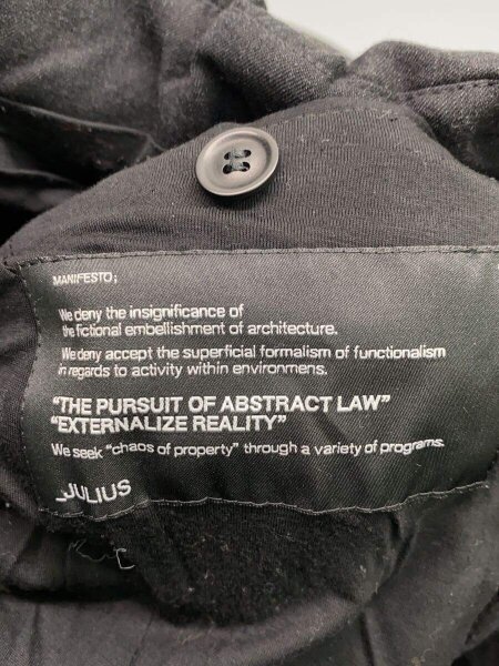 JULIUS(ユリウス) / 11-12AW/カウルネックダウンベスト/1/ウール/BLK