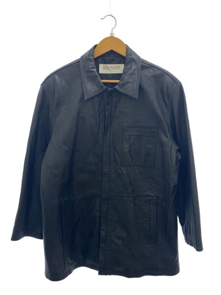 BALMAIN 羊革ジャンパー BALMAIN(バルマン) / レザージャケット・ブルゾン/コンシールジップ/羊