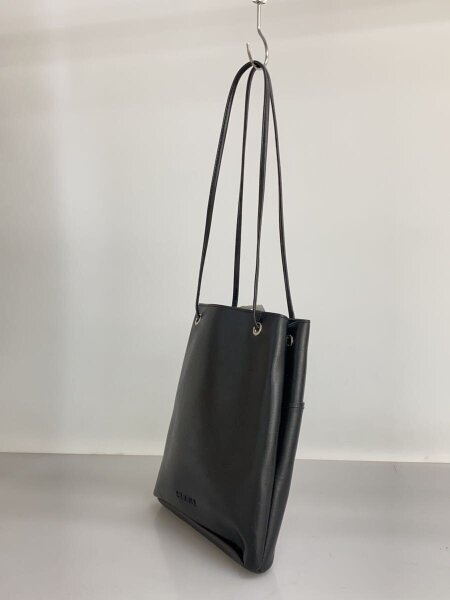 CLANE(クラネ) / 巾着ショルダーバッグ/レザー/BLK/無地 | 中古品の 
