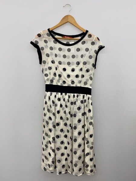 MAX MARA(マックスマーラ) / ノースリーブワンピース/40/レーヨン/WHT 