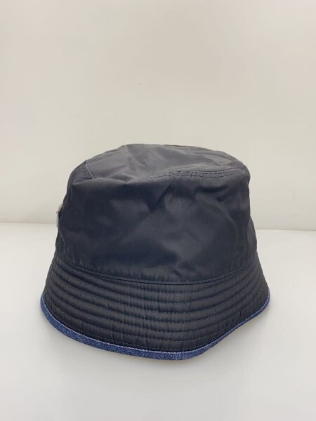 PRADA(プラダ) / デニム切替ハット/S/ナイロン/BLK/レディース | 中古 