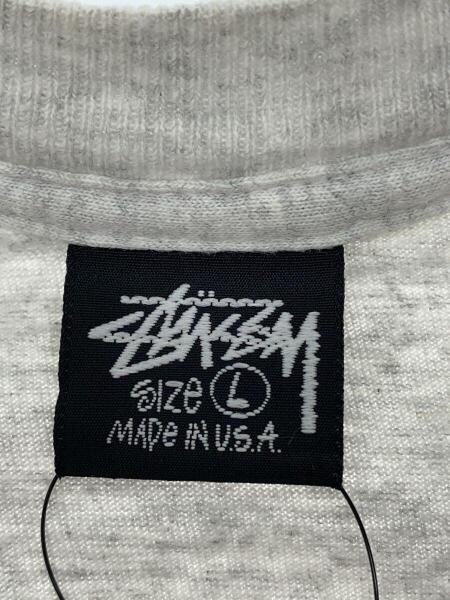 黒 ステューシータグ 80s INTERNATIONAL 黒タグ Tシャツ L コットン GRY