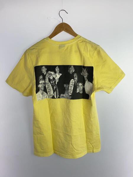 STUSSY × MARTINE ROSE / PIGMENT DYED TEE/Tシャツ/L/コットン/YLW STUSSY(ステューシー) / MARTINE ROSE PIGMENT DYED TEE/Tシャツ/S